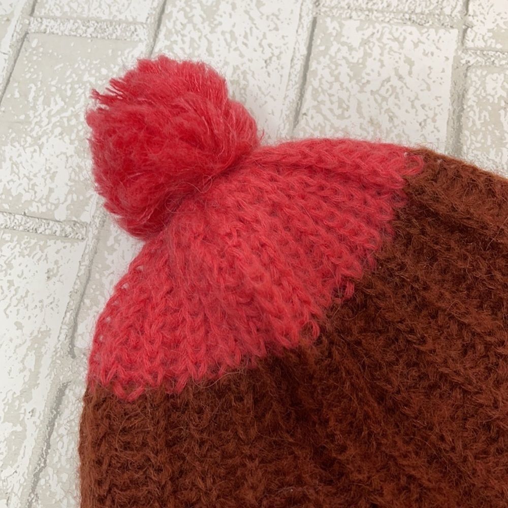 J Crew 1937 Accessories Pink Pom Pom Winter Hat - Picture 2 of 3